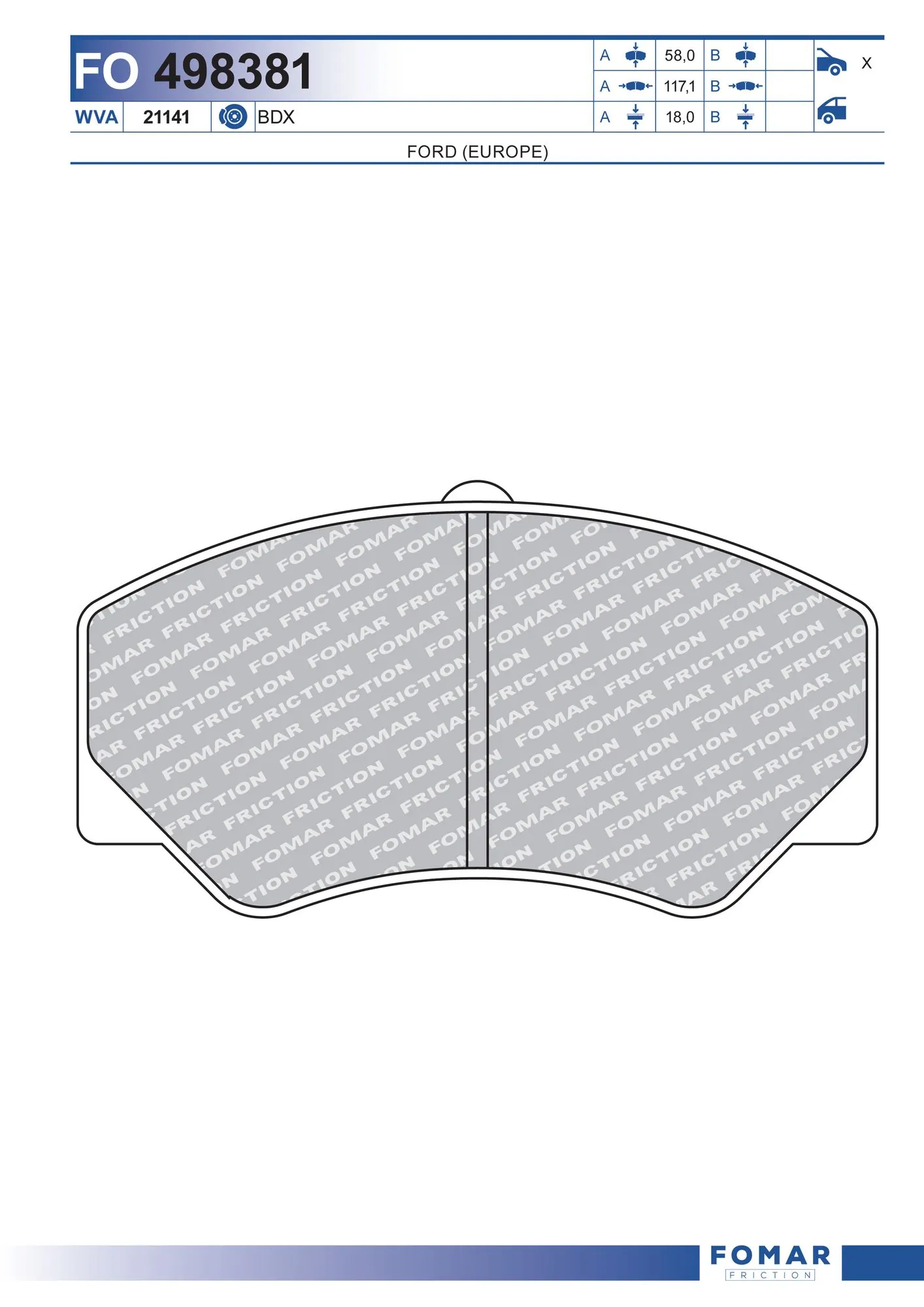 Brake Pad Set, disc brake